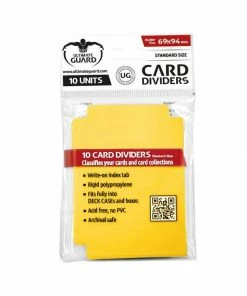 Ozzie Collectables Ultimate Guard Card Dividers Standard Size Yellow (10) All Board Games