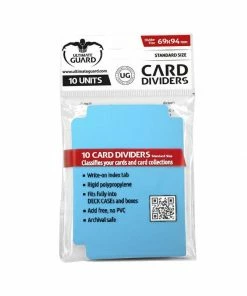 Ozzie Collectables Ultimate Guard Card Dividers Standard Size Light Blue (10) All Board Games