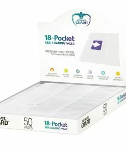 Ozzie Collectables All Board Games Ultimate Guard 18-Pocket Pages Side-Loading White (50)