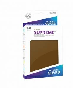 Ozzie Collectables All Board Games Ultimate Guard Supreme UX Sleeves Standard Size Matte Brown (80)