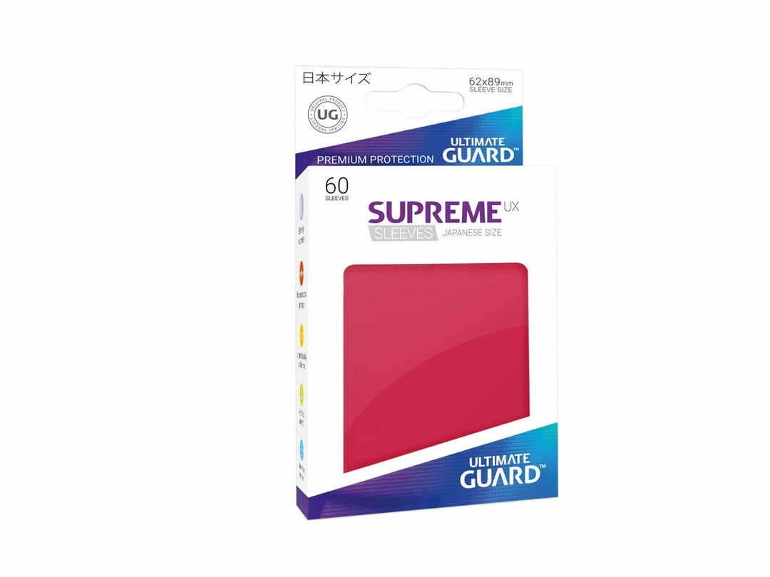 Ozzie Collectables Ultimate Guard Supreme UX Sleeves Japanese Size Red (60) 1 Ozzie Collectables Ultimate Guard Supreme UX Sleeves Japanese Size Red (60)