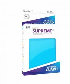 Ozzie Collectables Ultimate Guard Supreme UX Sleeves Japanese Size Matte Light Blue (60) All Board Games