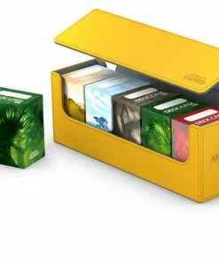 Ozzie Collectables All Board Games Ultimate Guard Arkhive Flip Case 400+ Standard Size XenoSkin Amber Deck Box