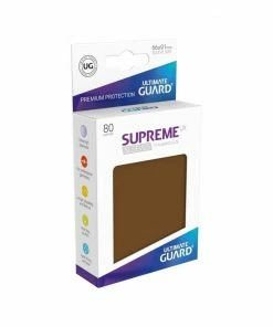 Ozzie Collectables Ultimate Guard Supreme UX Sleeves Standard Size Brown (80) All Board Games