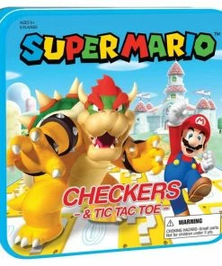 Ozzie Collectables All Board Games Super Mario Checkers And Tic Tac Toe (Bowser)