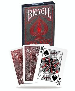 Ozzie Collectables Bicycle Foil Metalluxe Red Playing Cards All Board Games