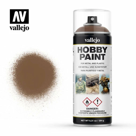 Ozzie Collectables Vallejo Aerosol - Beasty Brown 400ml 1 Ozzie Collectables Vallejo Aerosol - Beasty Brown 400ml