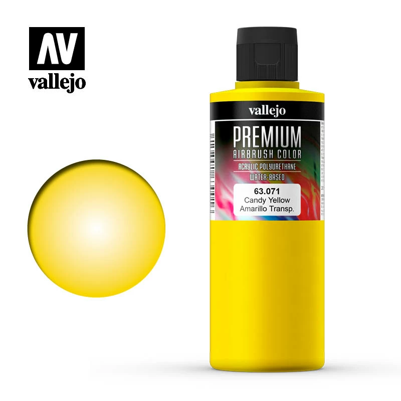 Ozzie Collectables Vallejo Premium Colour - Candy Yellow 200ml All Board Games 1 Ozzie Collectables Vallejo Premium Colour - Candy Yellow 200ml All Board Games