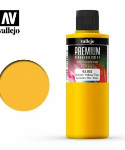 Ozzie Collectables All Board Games Vallejo Premium Colour - Fluorescent Golden Yellow 200ml