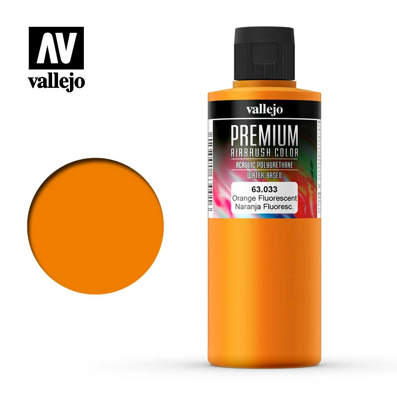 Ozzie Collectables Vallejo Premium Colour - Fluorescent Orange 200ml All Board Games 1 Ozzie Collectables Vallejo Premium Colour - Fluorescent Orange 200ml All Board Games