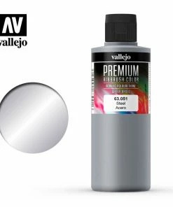 Ozzie Collectables Vallejo Premium Colour - Pearl & Metallics Steel 200ml