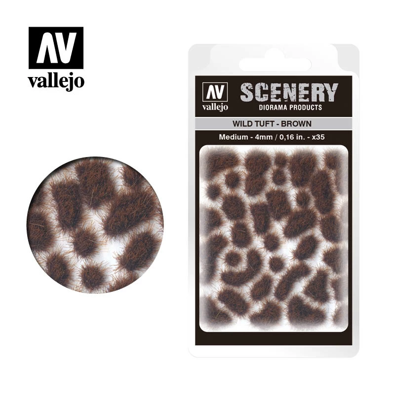 Ozzie Collectables Vallejo Scenery - Wild Tuft - Medium - Brown 1 Ozzie Collectables Vallejo Scenery - Wild Tuft - Medium - Brown