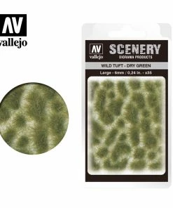 Ozzie Collectables All Board Games Vallejo Scenery - Wild Tuft - Large - Dry Green