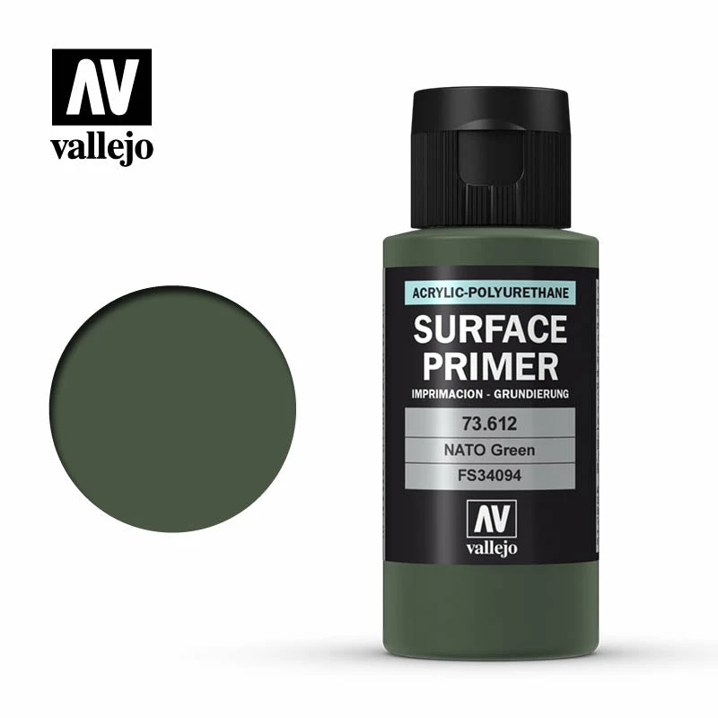 Ozzie Collectables Vallejo Surface Primer - NATO Green 60 Ml 2 Ozzie Collectables Vallejo Surface Primer - NATO Green 60 Ml