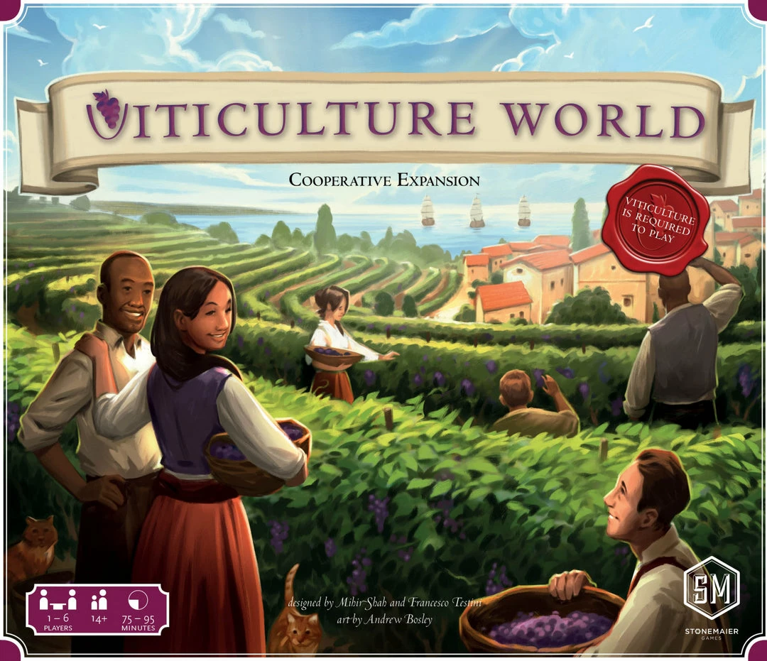 Stonemaier Games Viticulture World Cooperative Expansion With Replacement Cards Game Expansions 1 Stonemaier Games Viticulture World Cooperative Expansion With Replacement Cards Game Expansions