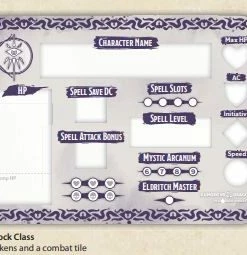 Dungeons & Dragons D&D Class Token Set Warlock