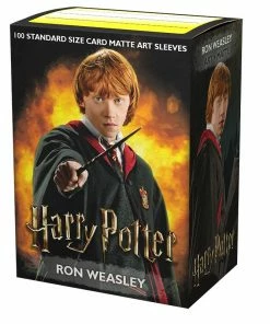Ozzie Collectables Sleeves - Dragon Shield - Box 100 - MATTE Art - WizardingWorld Ron Weasley All Board Games