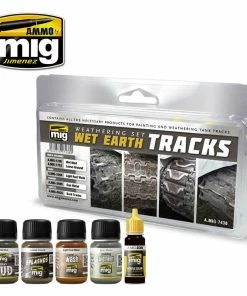Ozzie Collectables Ammo By MIG Weathering Wet Earth Tracks Weathering Set
