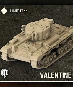 Ozzie Collectables World Of Tanks Miniatures Game Wave 1 Tank British (Valentine)