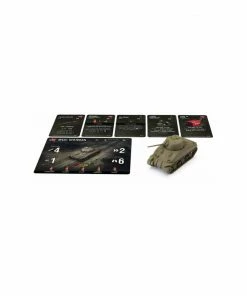 World Of Tanks Miniatures Game Wave 2 Tank American (M4A1 75mm Sherman) All Board Games