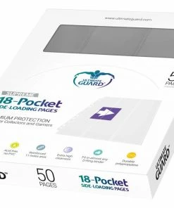 Ozzie Collectables All Board Games Ultimate Guard 18-Pocket Pages Side-Loading Grey (50)