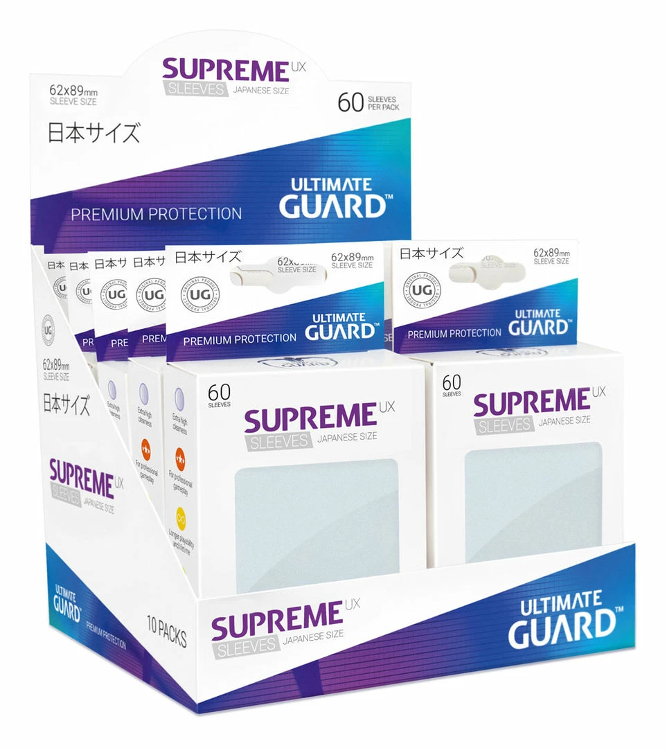 Ozzie Collectables Ultimate Guard Supreme UX Sleeves Japanese Size Frosted (60) 1 Ozzie Collectables Ultimate Guard Supreme UX Sleeves Japanese Size Frosted (60)