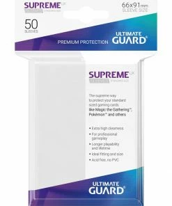 Ozzie Collectables Ultimate Guard Supreme UX Sleeves Standard Size White (50) All Board Games