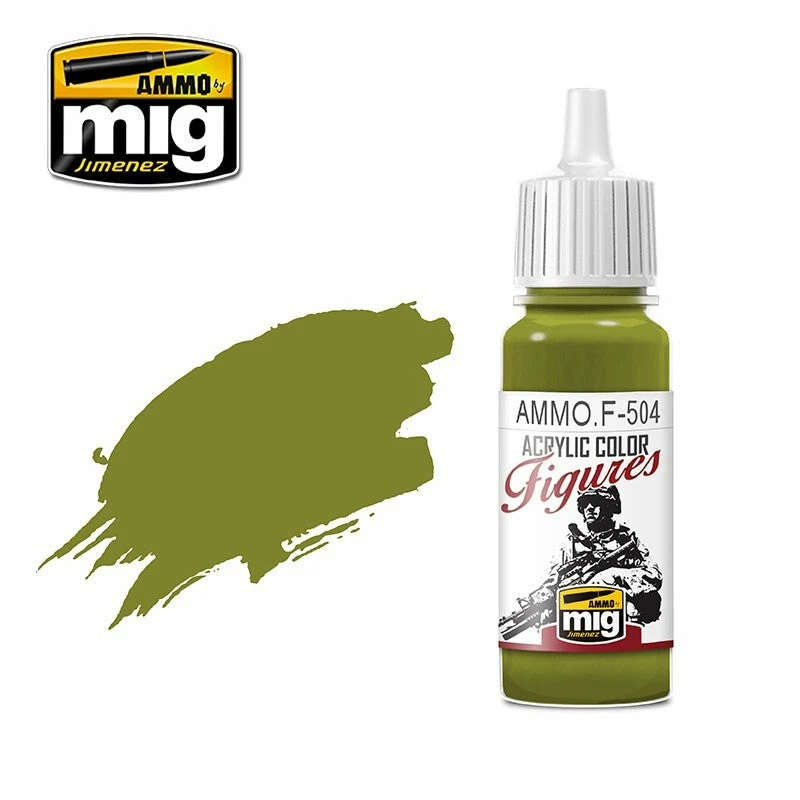 Ozzie Collectables Ammo By MIG Figures Paints Yellow Green 17ml 1 Ozzie Collectables Ammo By MIG Figures Paints Yellow Green 17ml